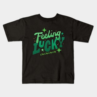 St Patricks' Day - Feeling Lucky Kids T-Shirt
